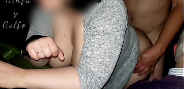  Gangbang in an X cinema - I get fucked by several men in an X cinema in front of my husband - part 33